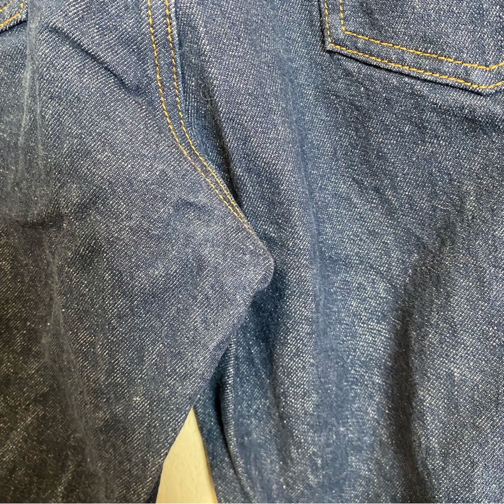 Fendi Wide Dark Wash Women's Size 42/6 Rigid Cotton Trouser Jeans Authentic - Picture 13 of 16